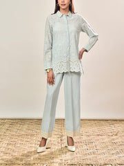 Blue Cotton Co-ord Set