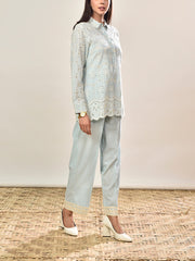 Blue Cotton Co-ord Set
