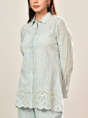 Blue Cotton Co-ord Set