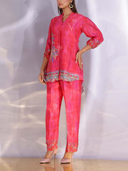Pink Vasansi Silk Co-Ord Set