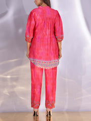 Pink Vasansi Silk Co-Ord Set