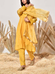 Yellow Cotton Suit Set