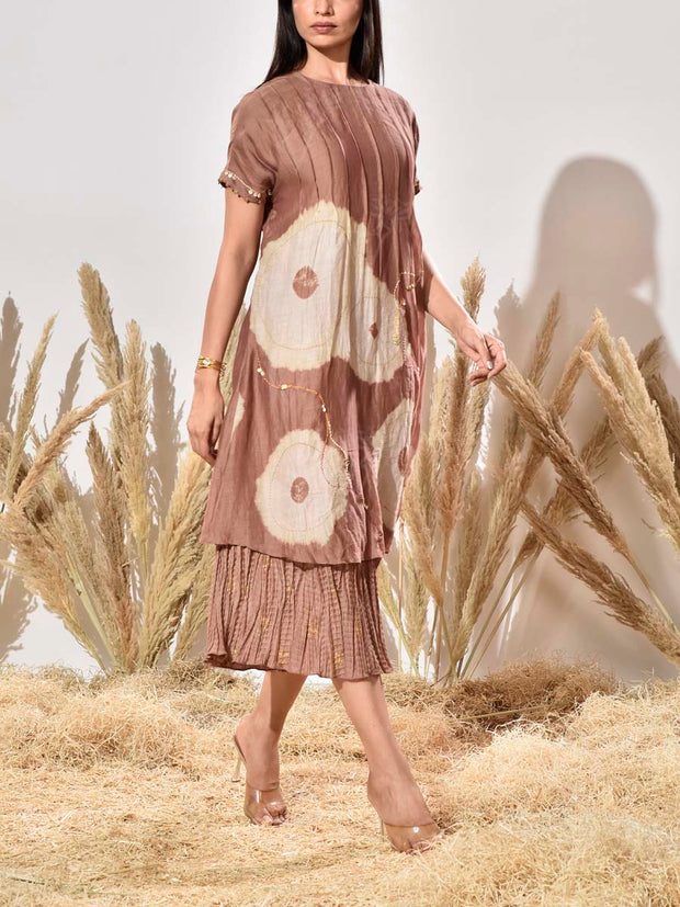 Brown Cotton Dress