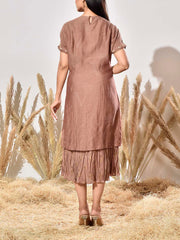 Brown Cotton Dress