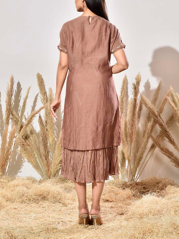 Brown Cotton Dress