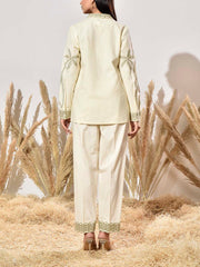 Cream Cotton Co ord Set
