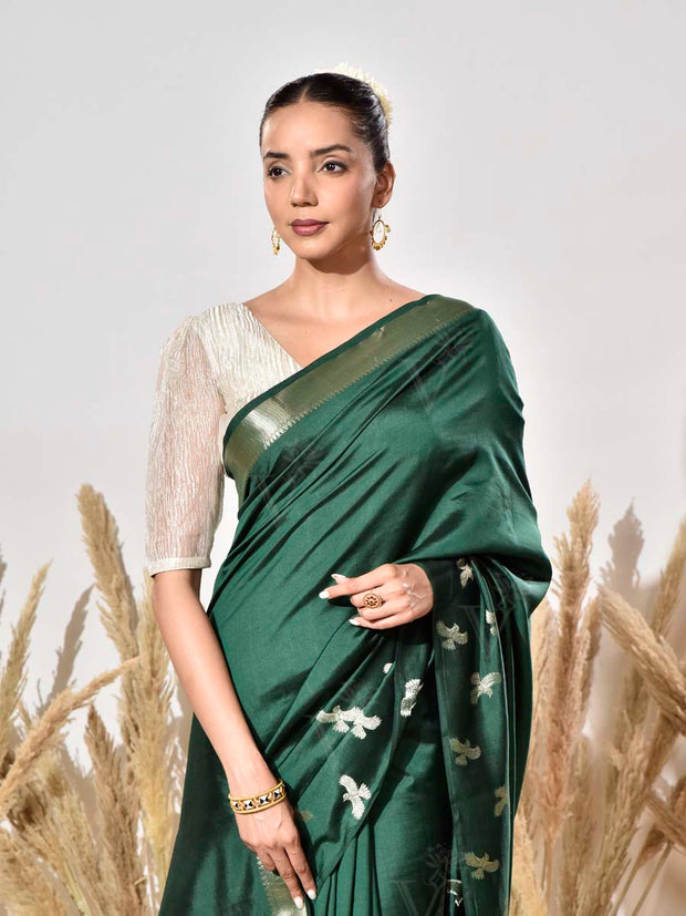 Green Pure Silk Saree