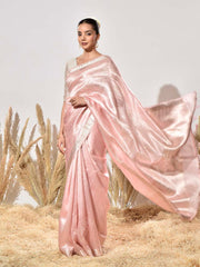 Pink Tissue Silk Saree