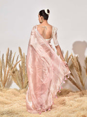 Pink Tissue Silk Saree