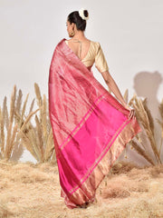Pink Pure Silk Saree