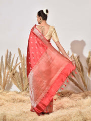 Red Silk Dupian Saree