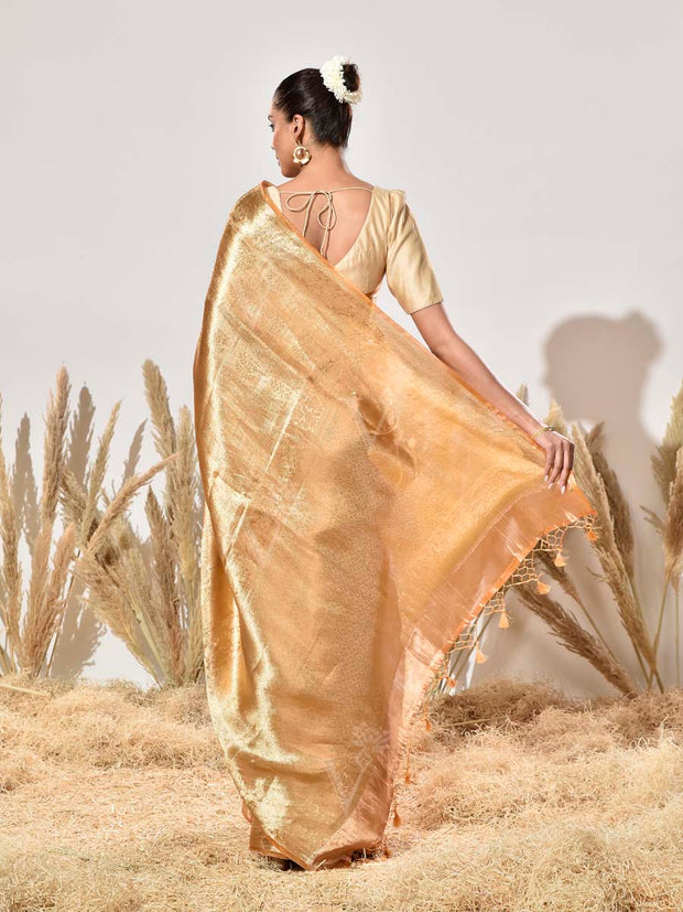 Golden Tissue Kanjeevaram Saree