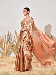 Brown Tissue Kanjeevaram Saree