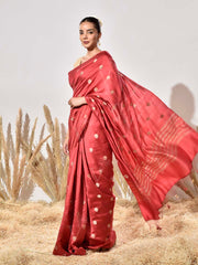Red Pure Silk Saree