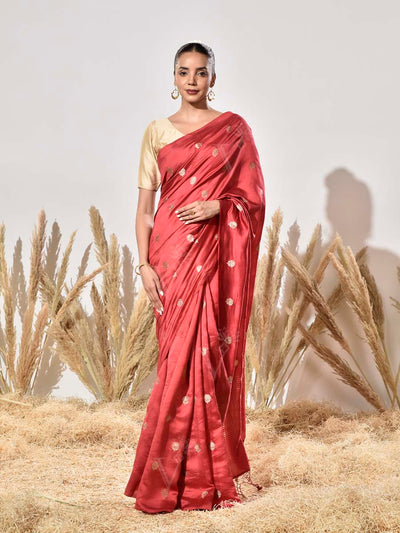 Red Pure Silk Saree