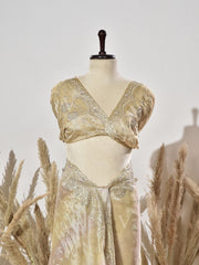 Golden Tissue Zardozi Saree