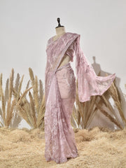 Pink Tissue Saree