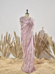Pink Tissue Saree