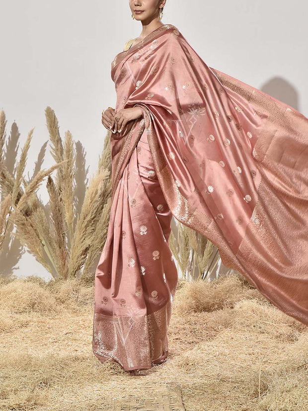 Pink Banarasi Silk