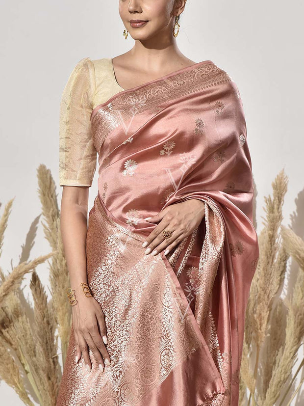 Pink Banarasi Silk