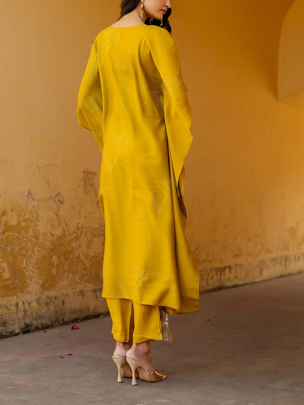 Mustard Kaftan Set