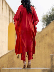 Red Kaftan Set