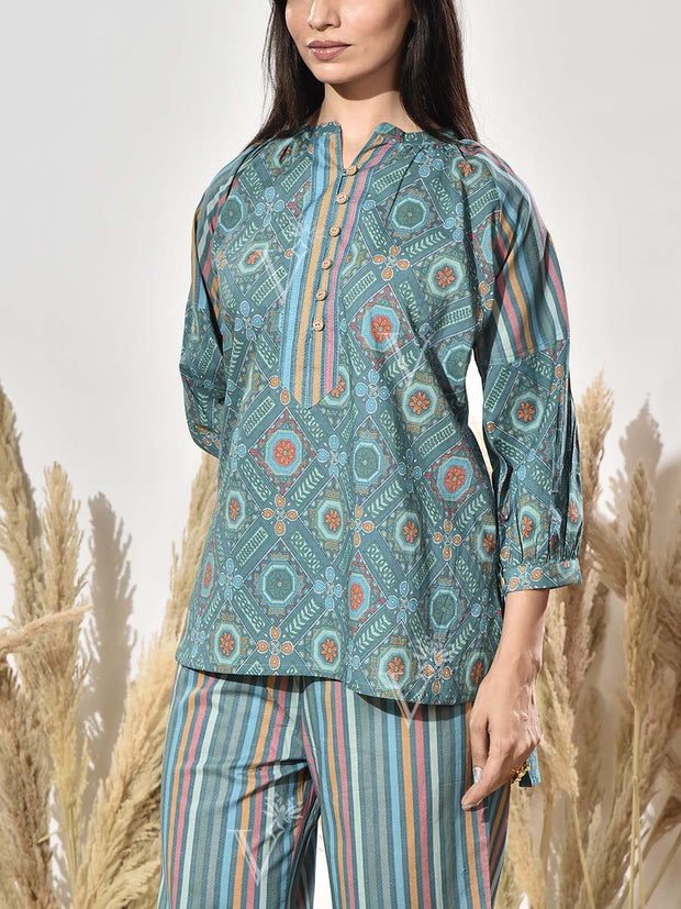 Green Vasansi Sill Co Ord Set