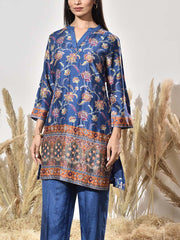 Blue Vasansi Silk Embroidered Co Ord Set