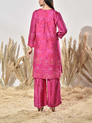 Pink Vasansi Silk Embroidered Kurta and Pant Set