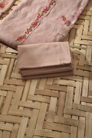 Peach Linen Cotton Dress Material