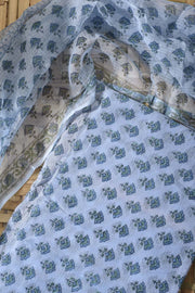 Light Blue Kota Cotton Dress Material