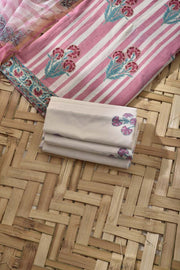 Light Pink Cotton Dress Material