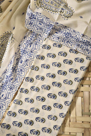 Cream Cotton Dress Material