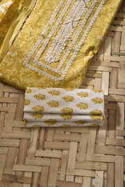Mustard Cotton Dress Material