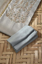 Blue  Tissue Kota Dress Material