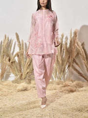 Blush Pink Organza Co Ord Set