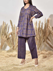 Blue Cotton Co Ord Set