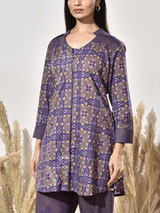 Blue Cotton Co Ord Set