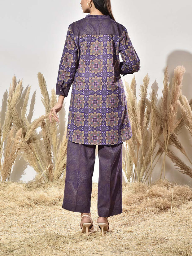 Blue Cotton Co Ord Set