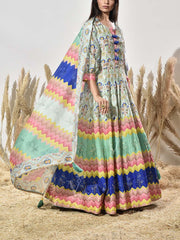 Green Vasansi Silk Gown