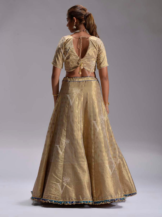 Golden Silk Dola Lehenga Set