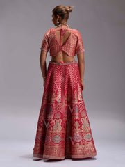 Rani Pink Dola Silk Lehenga Set