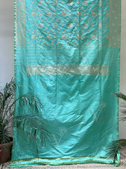 Light Green Banarasi Silk Saree