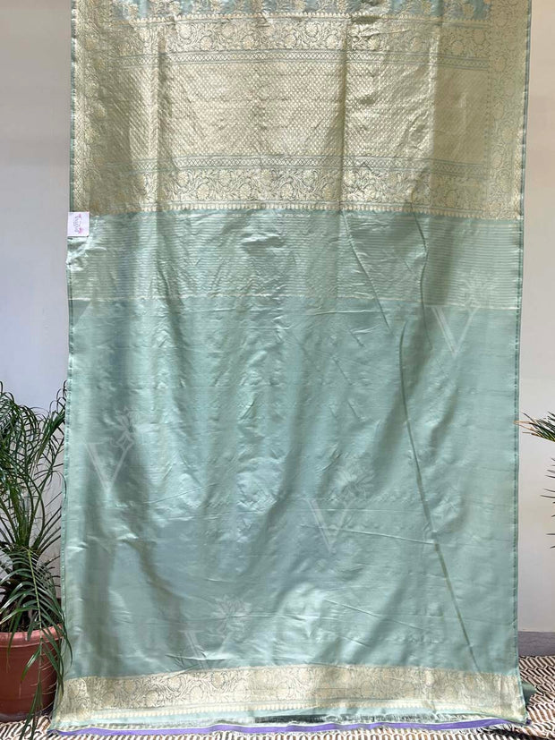 Light Green Banarasi Silk Saree