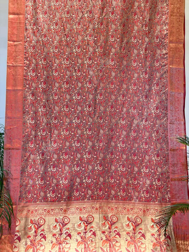 Red Banarasi Silk Saree