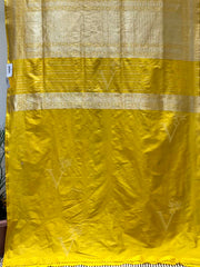 Yellow Banarasi Silk Saree