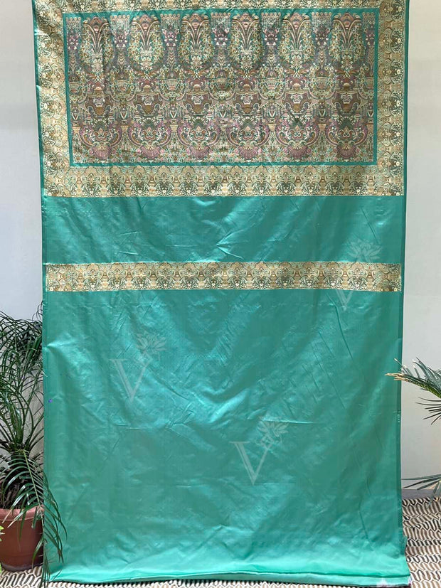 Sea Green Banarasi Silk Saree