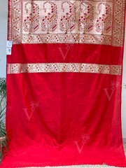 Red Banarasi Silk Saree