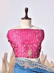 Blue Vasansi Silk Saree