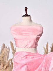 Pink Organza Silk Saree